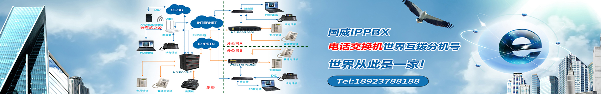 国威赛纳 威谱 Grandstream 潮流网络 IP程控电话交换机 IP电话机 IPPBX语音网关 视频会议 深圳市王网科技有限公司