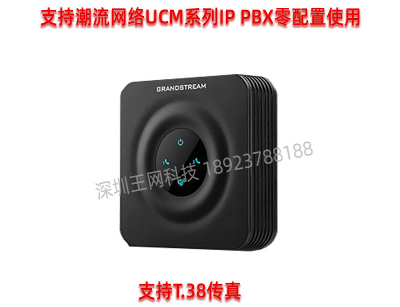 Grandstream潮流网络HT802 IAD 2个FXS口IP语音网关